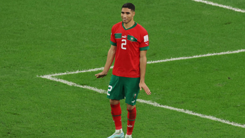 achraf hakimi, hakimi, penguin, pinguino, marocco spagna, marocco spagna rigori, esultanza rigori, esultanza hakimi