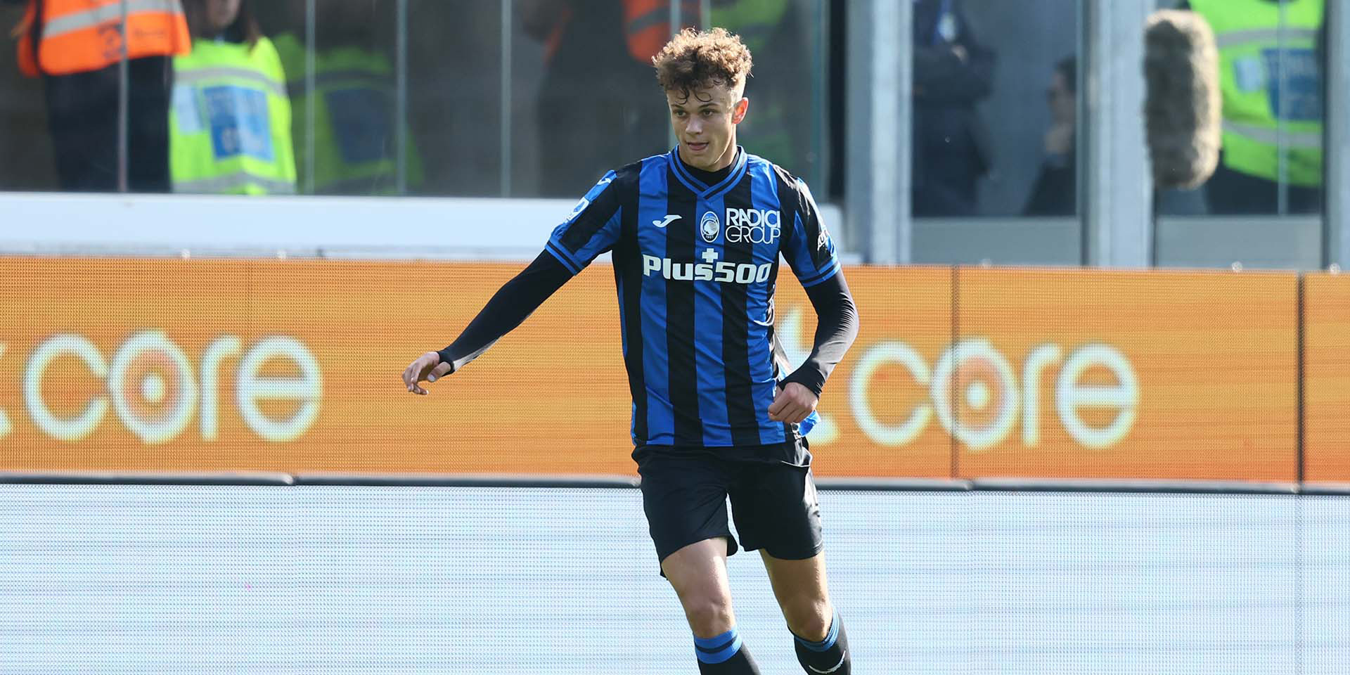 Giorgio Scalvini playing for Atalanta Bergamasca Calcio